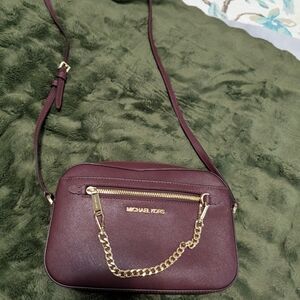 Michael Kors Burgundy Crossbody Bag